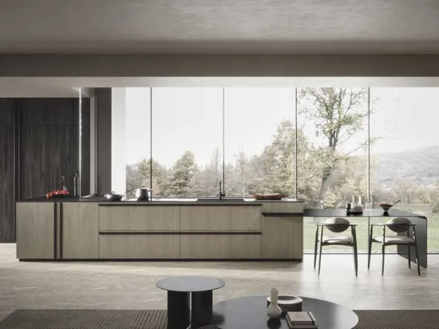 Cucina Moderna Riga con penisola di Dibiesse