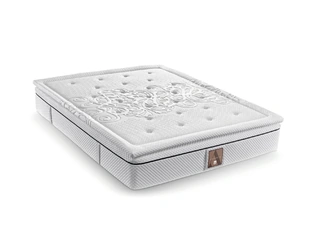 Materasso matrimoniale medio rigido a molle insacchettate e memory Mayfair di Morfeus