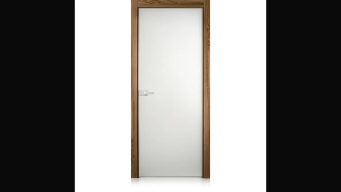 Porta per interni scorrevole Cristal Basic in Noce con anta in vetro di Ferrero Legno