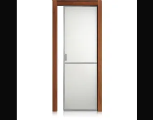 Porta per interni Cristal Frame 1 in Noce di Ferrero Legno