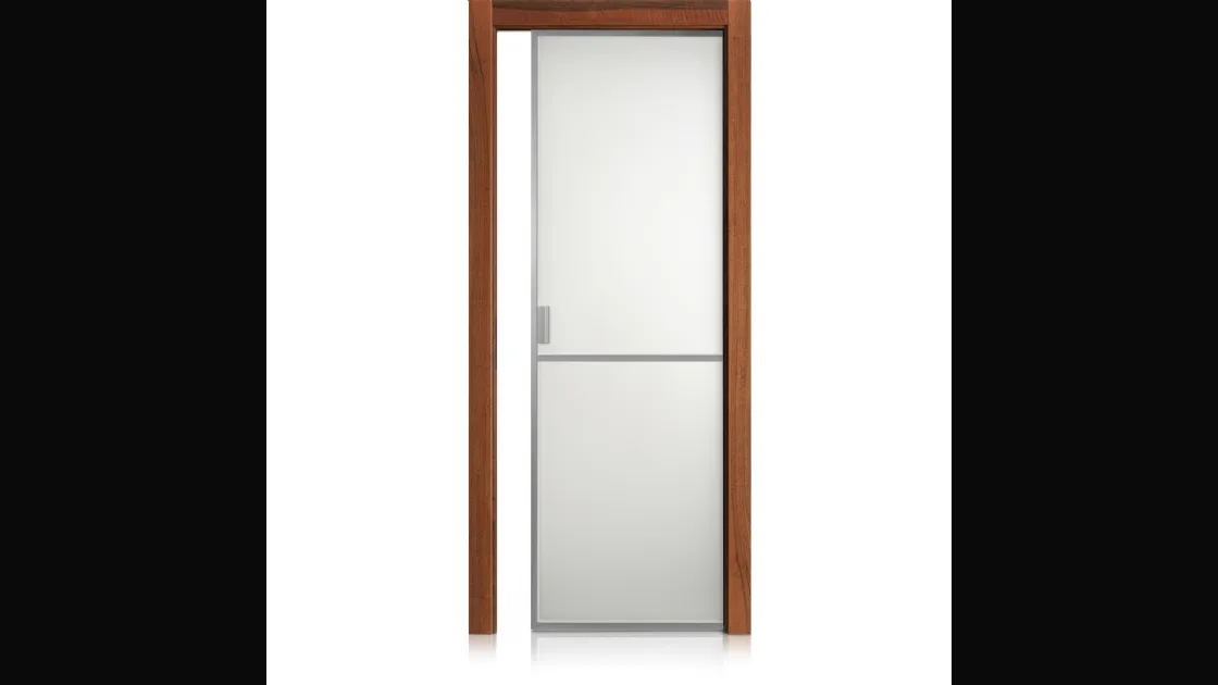 Porta per interni Cristal Frame 1 in Noce di Ferrero Legno
