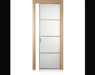 Porta per interni Cristal Frame3 in Rovere e cristallo di Ferrero Legno