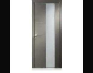 Porta per interni Equa in Ecorovere Grigio con Vetro di Ferrero Legno