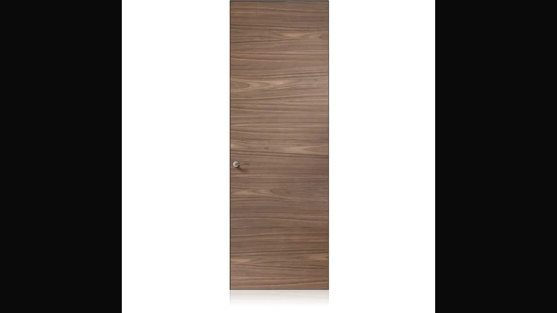 Porta per interni Exit Zero in Noce Canaletto di Ferrero Legno