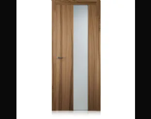 Porta per interni Exitlyne in Noce con Vetro di Ferrero Legno
