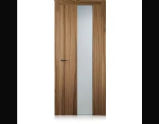 Porta per interni Exitlyne Vetro in legno finitura Noce natural touch e cristallo di Ferrero Legno