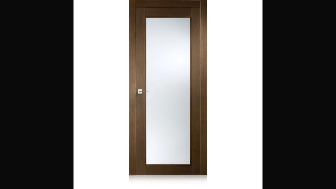 Porta per interni Intaglio 0 in Ecorovere Nut di Ferrero Legno