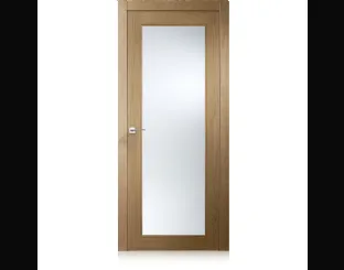 Porta per interni Intaglio 0 in Ecorovere Oro con Vetro di Ferrero Legno