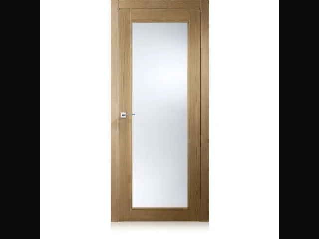 Porta per interni Intaglio 0 in Ecorovere Oro con Vetro di Ferrero Legno