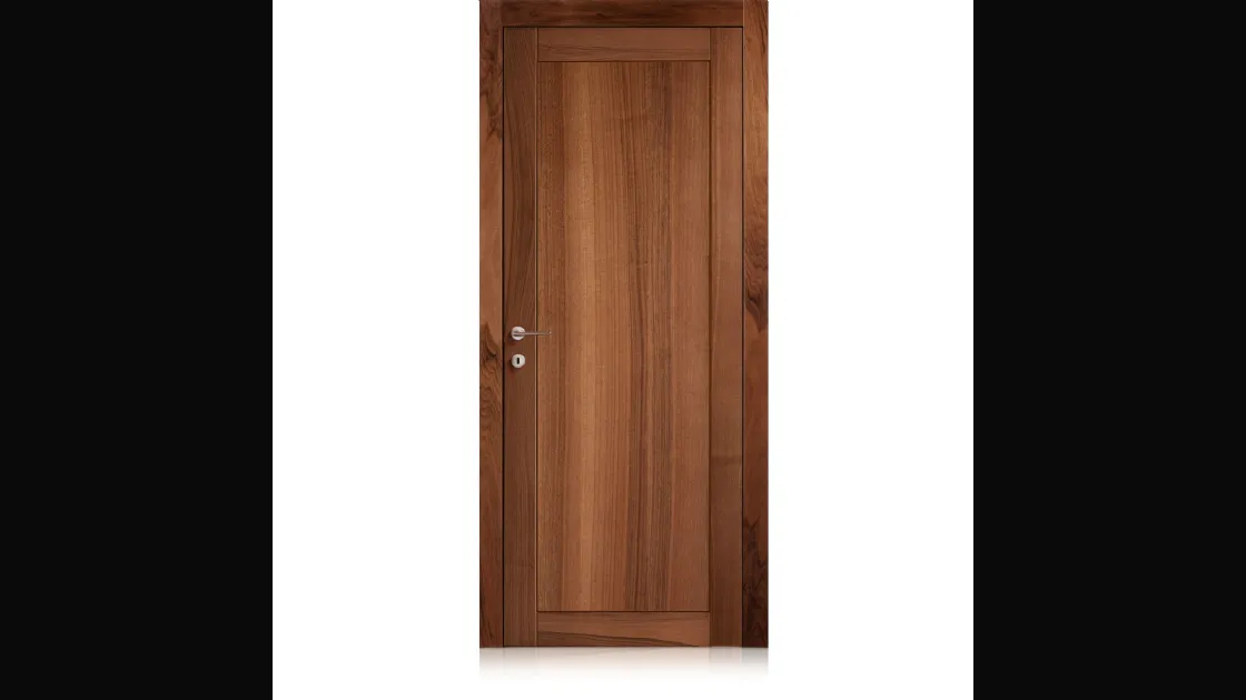 Porta per interni battente Intaglio0 in Noce di Ferrero Legno