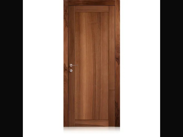 Porta per interni battente Intaglio0 in Noce di Ferrero Legno
