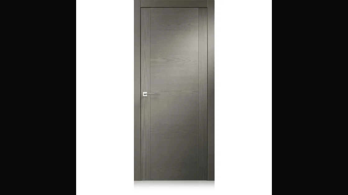 Porta per interni a battente Intaglio1 in Ecorovere Grigio di Ferrero Legno