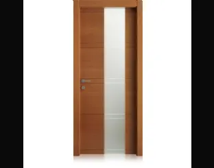 Porta per interni Intaglio 10 finitura Blond con Vetro di Ferrero Legno