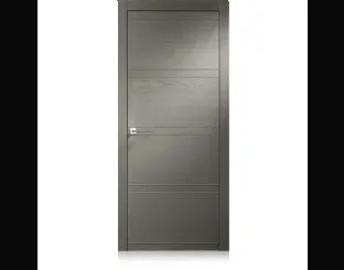 Porta per interni a battente Intaglio10 in Ecorovere Grigio di Ferrero Legno