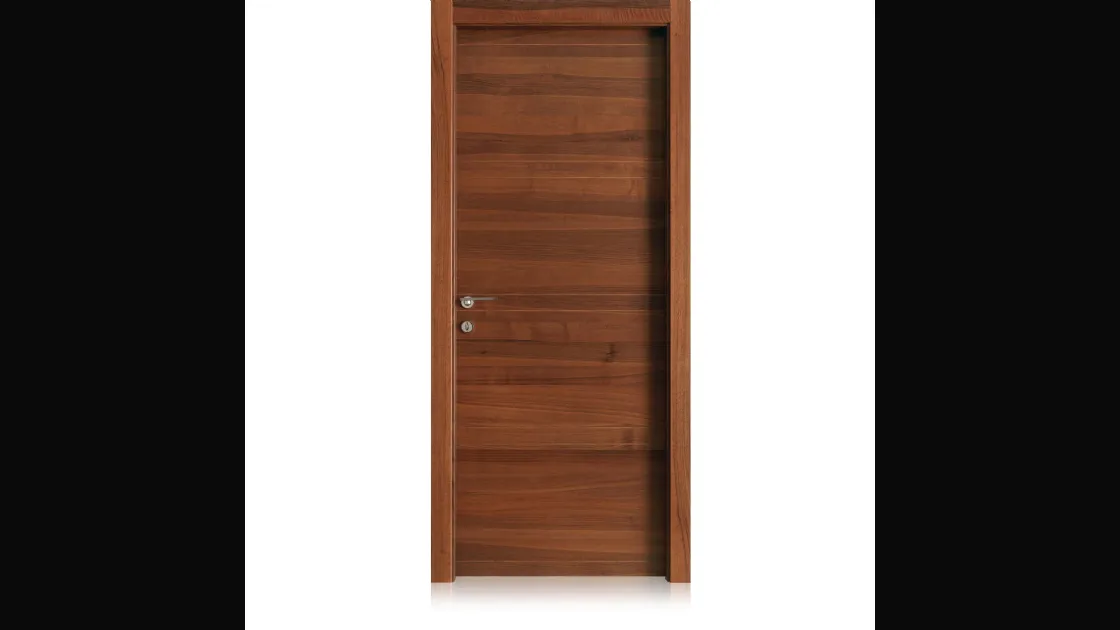 Porta per interni Intaglio 10 in Noce di Ferrero Legno