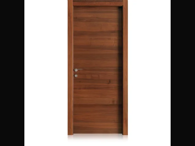 Porta per interni Intaglio 10 in Noce di Ferrero Legno