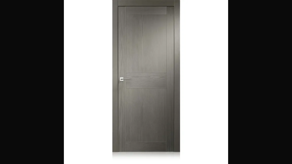 Porta per interni Intaglio 2 in Ecorovere Grigio di Ferrero Legno