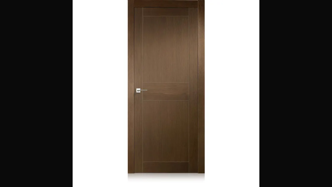 Porta per interni Intaglio 2 in Ecorovere Nut di Ferrero Legno