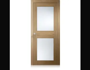 Porta per interni Intaglio 2 in Ecorovere Oro con Vetri di Ferrero Legno