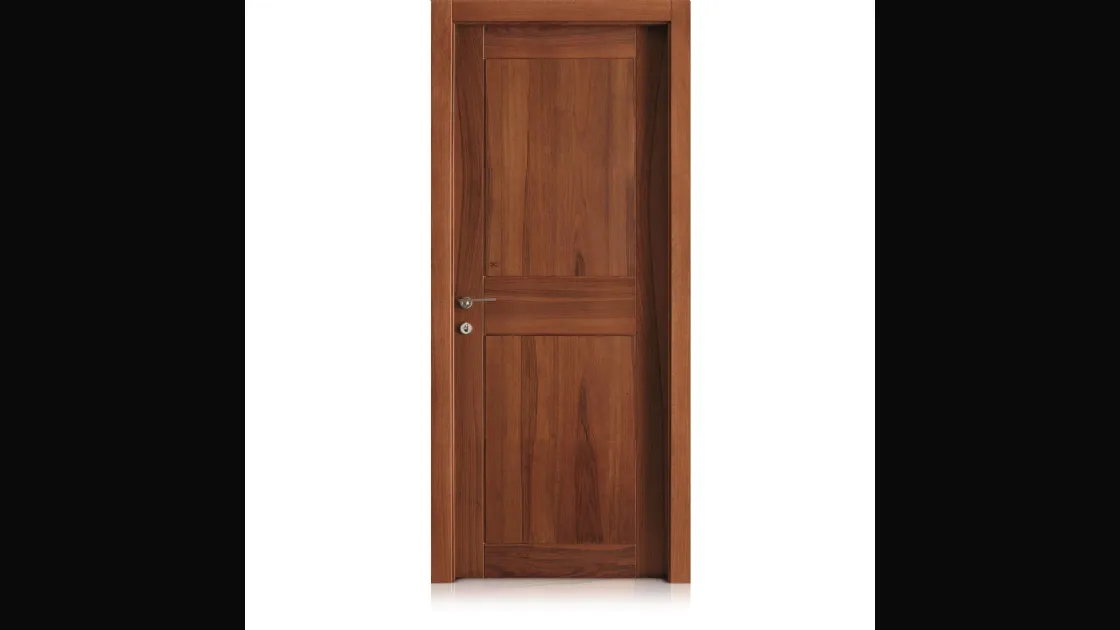 Porta per interni a battente Intaglio2 in Noce di Ferrero Legno