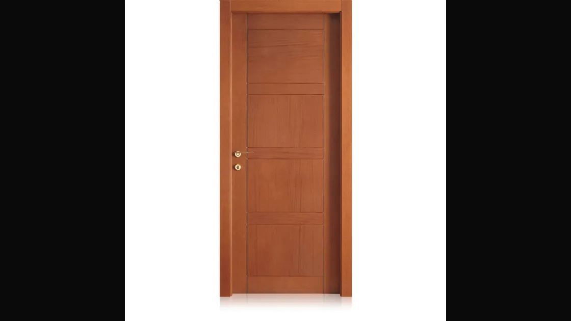 Porta per interni Intaglio 4 in Tanganika di Ferrero Legno