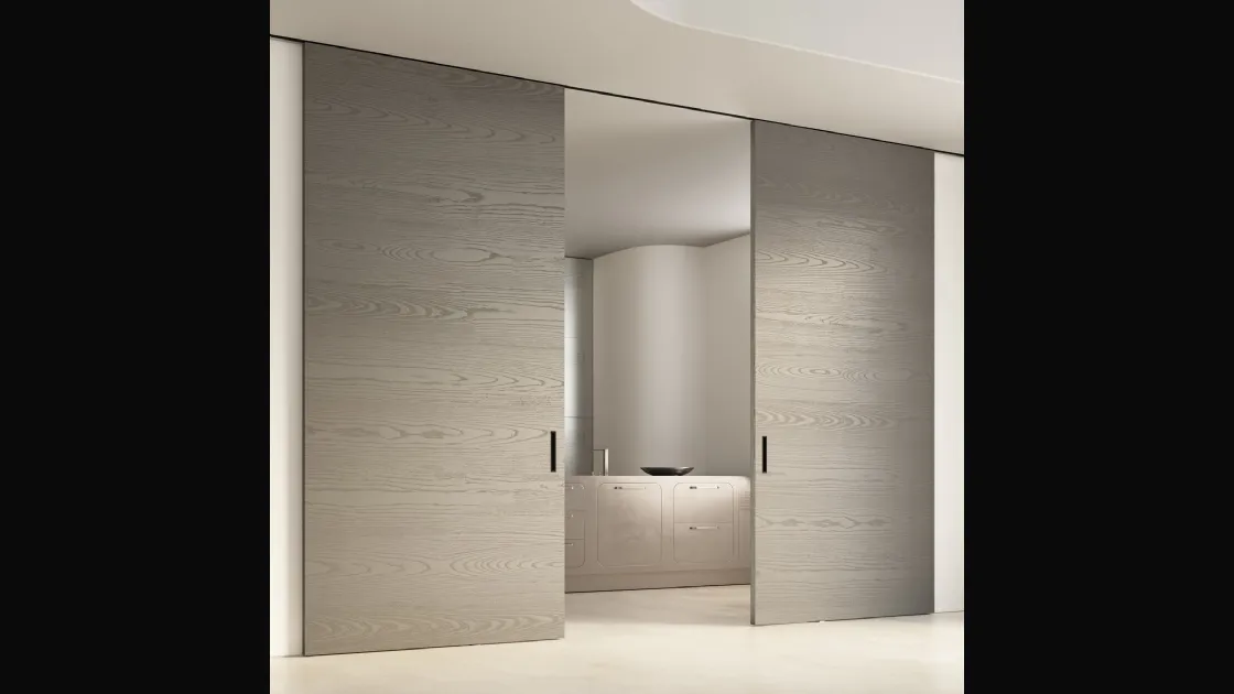 Porta per interni scorrevole Scenario Lignum Ecorovere Grigio di Ferrero Legno