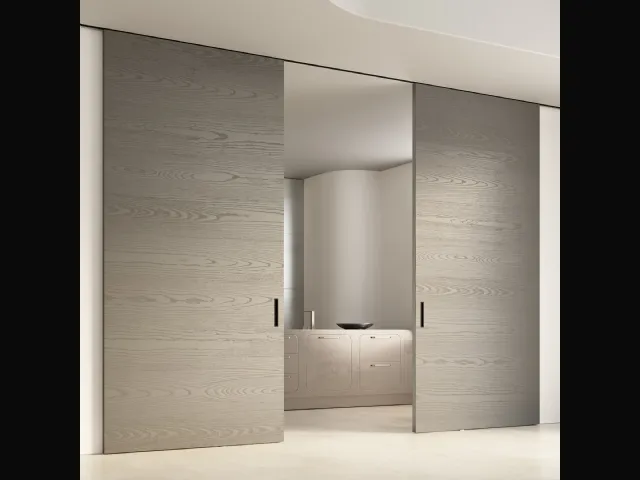 Porta per interni scorrevole Scenario Lignum Ecorovere Grigio di Ferrero Legno