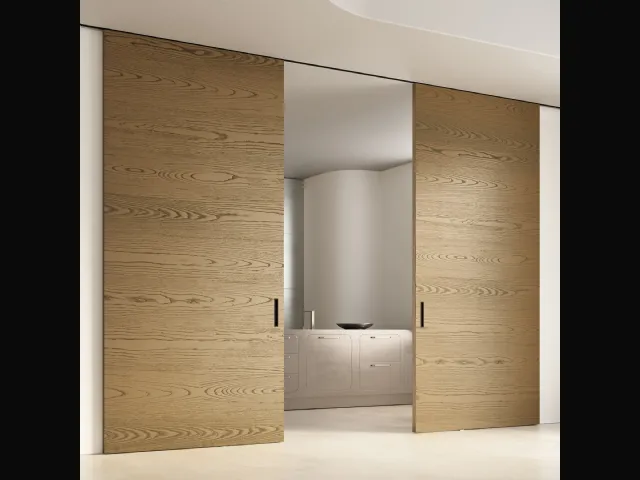 Porta per interni scorrevole Scenario Lignum in Ecorovere Oro di Ferrero Legno