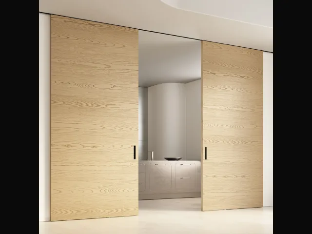 Porta per interni scorrevole Scenario Lignum in Rovere Naturale di Ferrero Legno