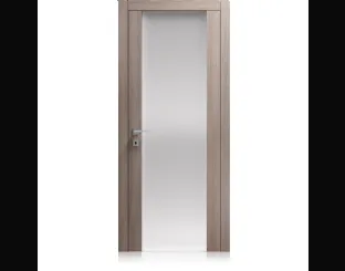 Porta per interni Liss Vetro Large in laminato finitura Ontario Polvere e cristallo di Ferrero Legno