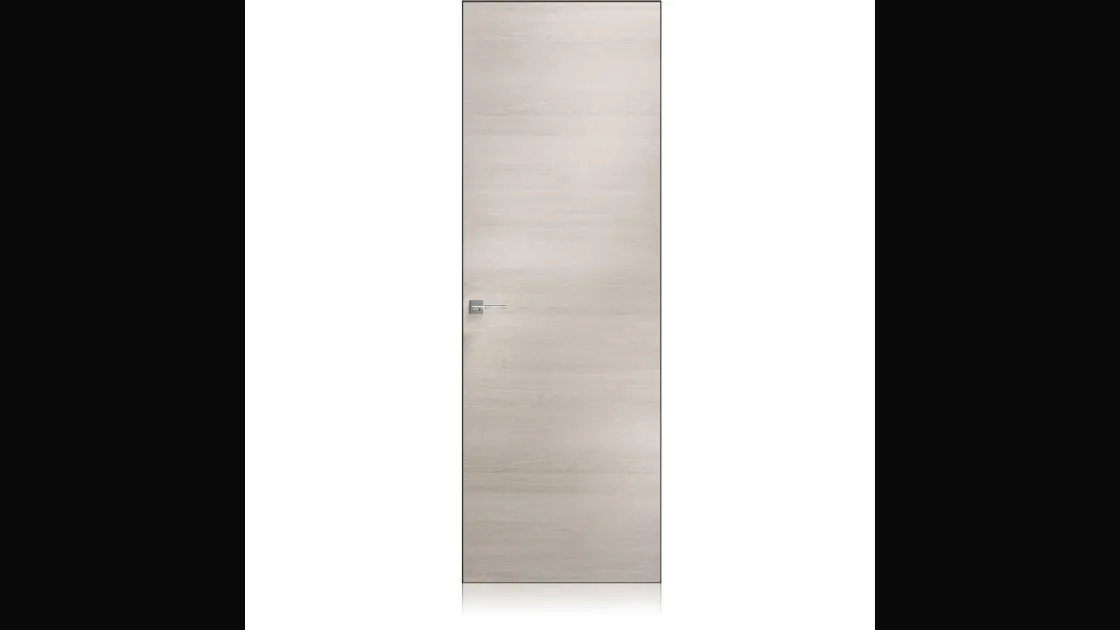Porta per interni Logica Zero in laminato finitura Otario Perla di Ferrero Legno