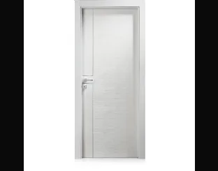 Porta per interni Logica90 in laminato finitura Grafis Bianco di Ferrero Legno