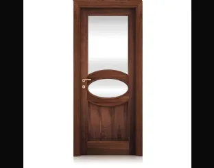 Porta per interni Musa in Noce con 2 Vetri di Ferrero Legno