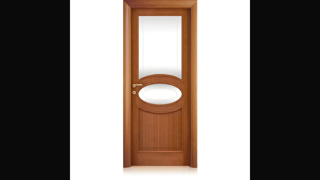 Porta per interni Musa in Tanganika con 2 Vetri di Ferrero Legno