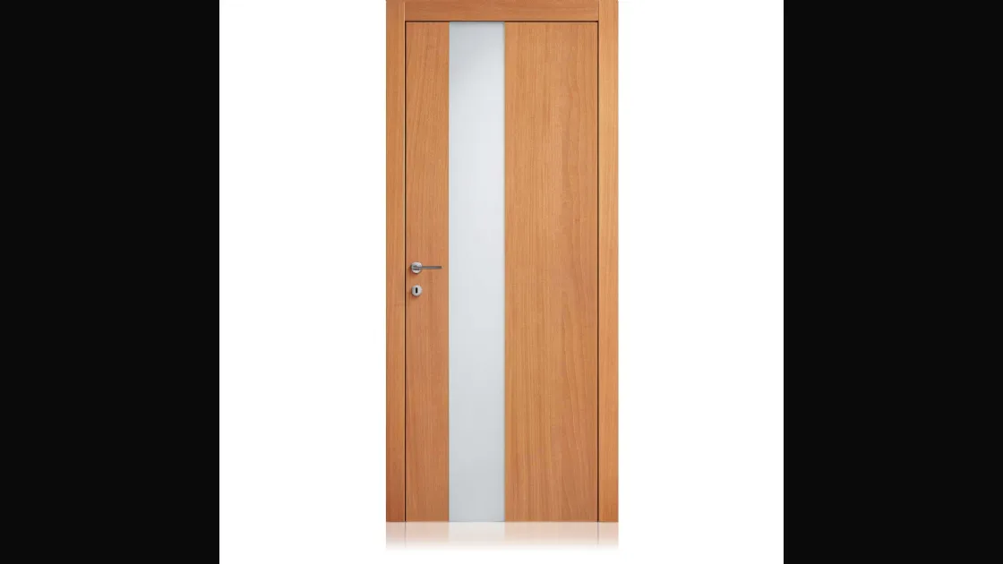 Porta per interni Nova finitura Blond con Vetro di Ferrero Legno