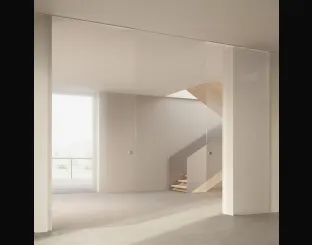 Porta per interni Scenario Visio Up in cristallo trasparente di Ferrero Legno