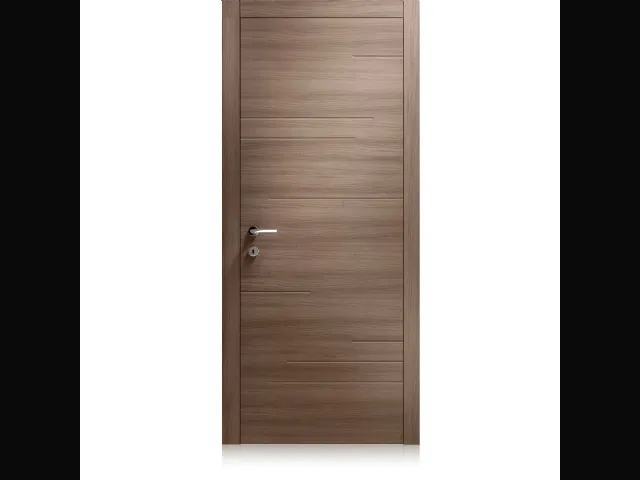 Porta per interni Segni in laminato finitura Ontario Noce di Ferrero Legno