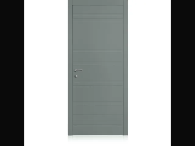 Porta per interni Yncisa Styla in laccato opaco Metallo light di Ferrero Legno