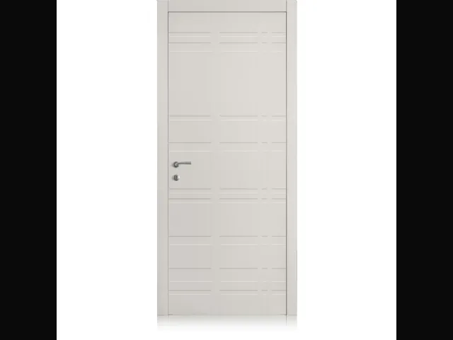 Porta per interni Yncisa Tartan in laccato opaco Grigio di Ferrero Legno