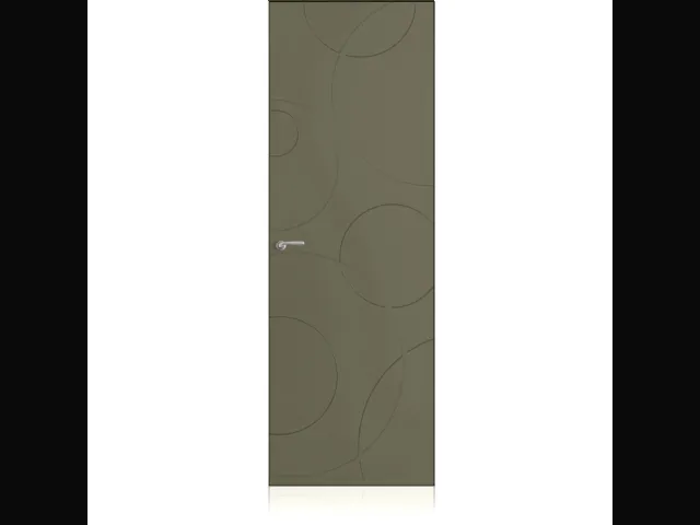 Porta per interni Yncisa0 Zero in laccato Oliva light di Ferrero Legno