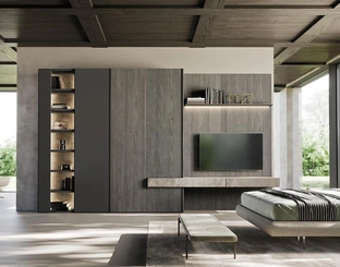 Armadio con ante battenti Comp N08A di Mobilgam