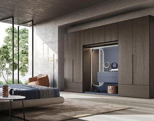Armadio in legno con ante battenti Comp N26 di Mobilgam