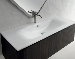 Mobile da Bagno sospeso in nobilitato effetto legno B-GO BG001 di Compab