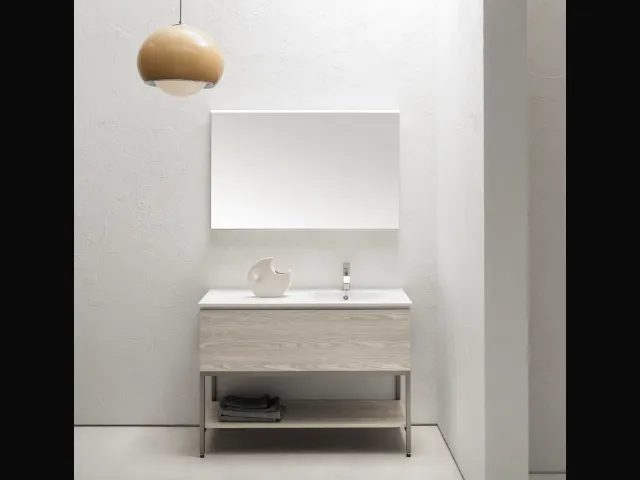 Mobile Bagno da appoggio in nobilitato effetto legno B-GO BG028 di Compab