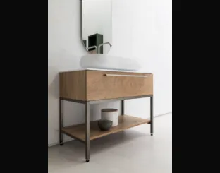 Mobile Bagno da appoggio in nobilitato effetto legno B201 BD010 di Compab