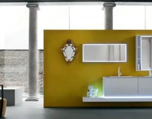 Mobile bagno design in laccato super opaco e lavabo in ceramica JACANA LUXURY JA20 di Compab