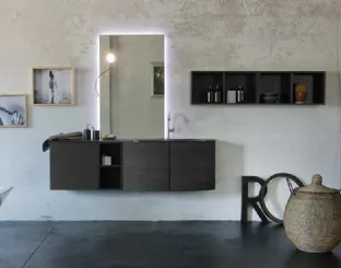 Mobile da Bagno sospeso in rovere K25 32 di Compab