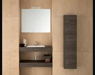 Mobile da Bagno in legno eastwood con lavabo in ceramica UPDATE UP019 di Compab