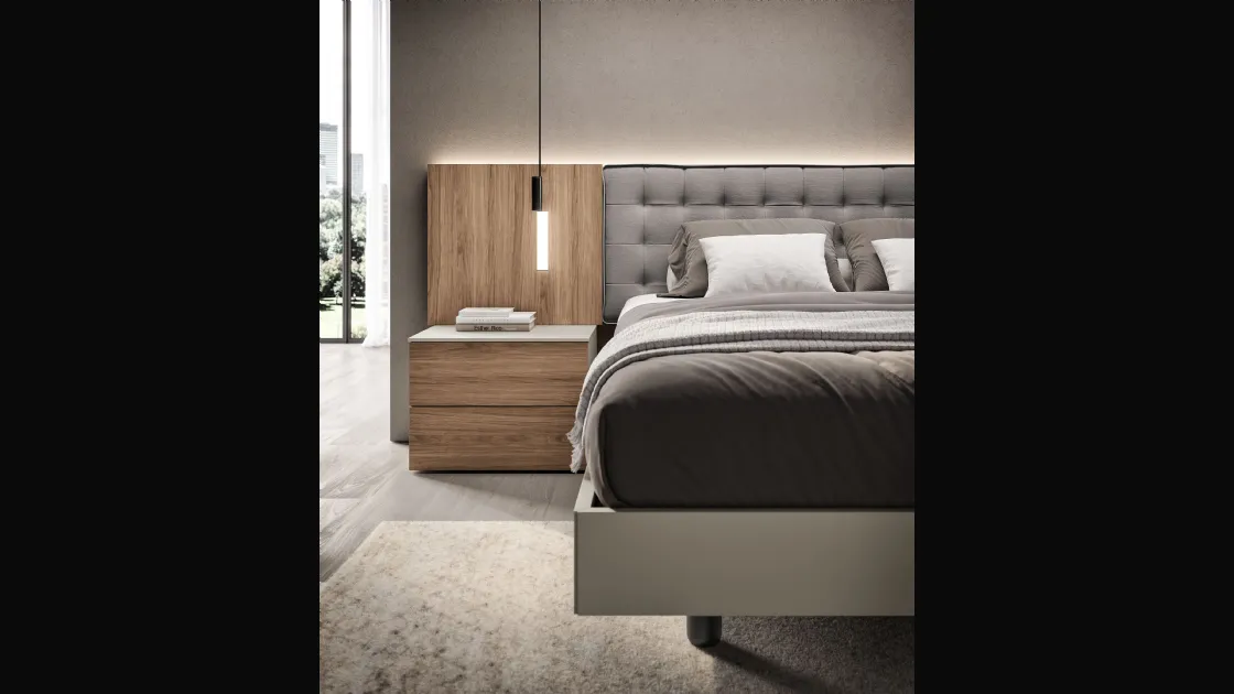 Comodino Flat di Spagnol Mobili