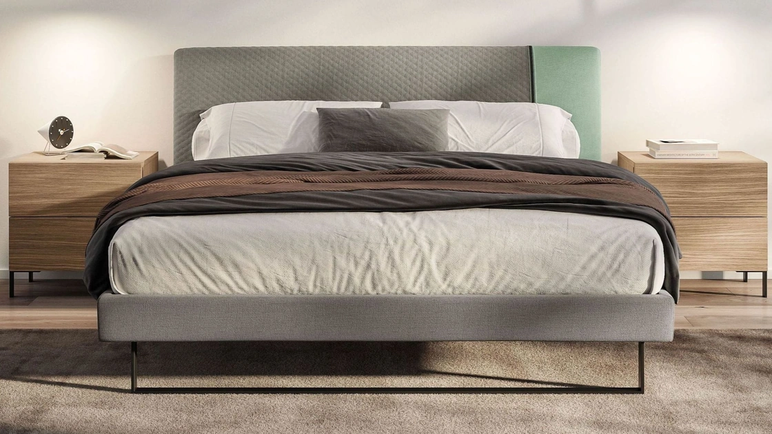 Comodino in rovere nodato Velvet di Spagnol Mobili